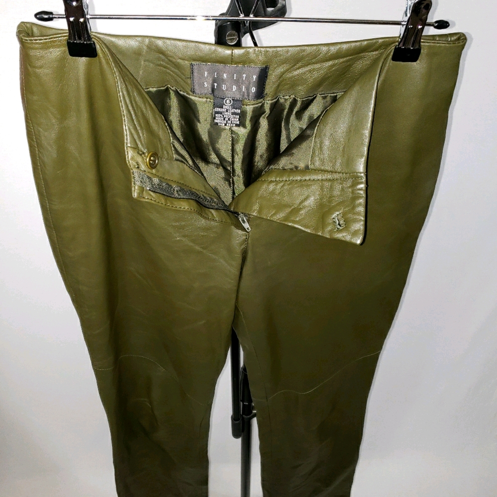 Finity Studio Lambskin Leather Pants - image 2